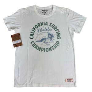True Religion California Surfing Championship White Graphic Tee Mens M